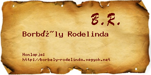 Borbély Rodelinda névjegykártya